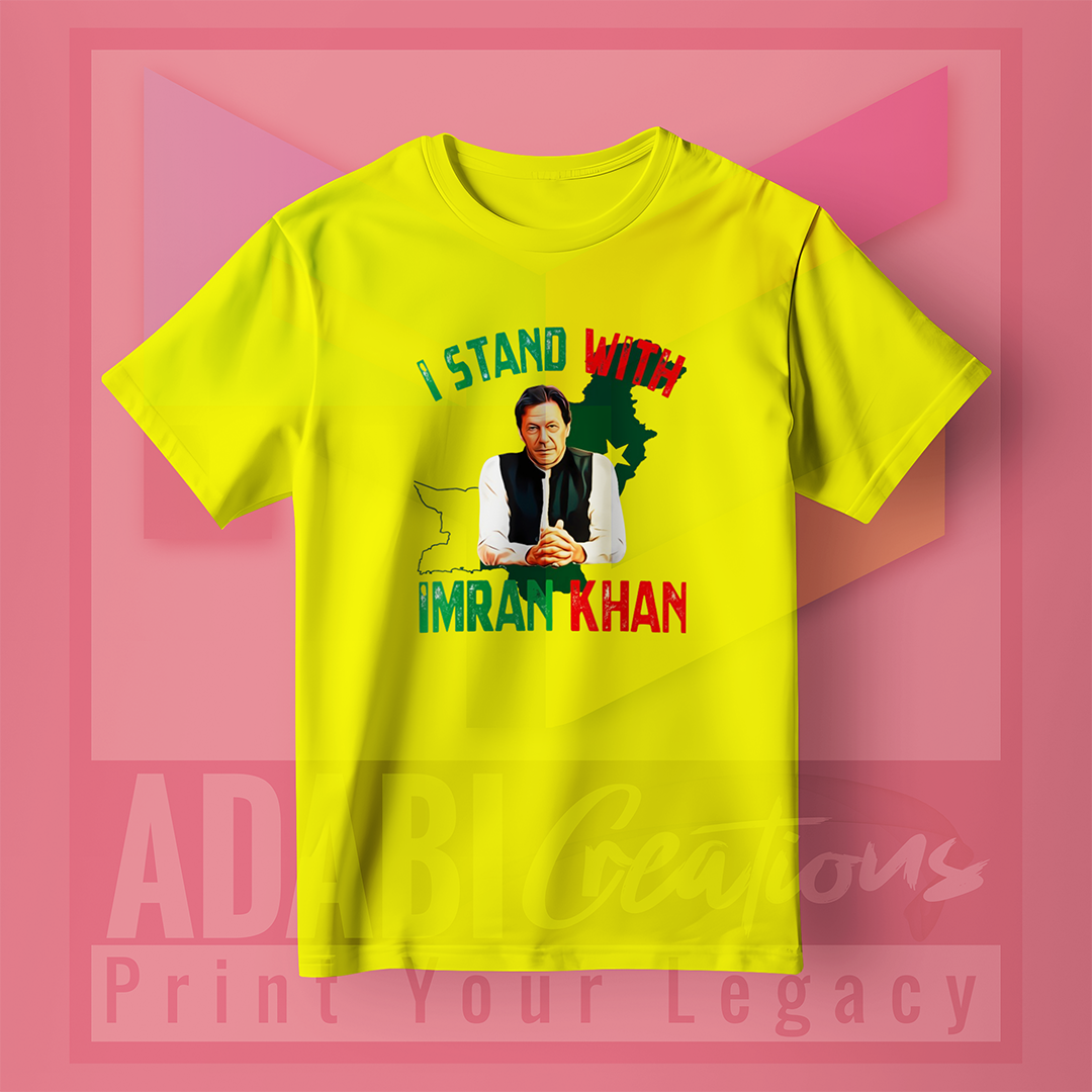 Imran Khan Picture T-Shirt || Design # 06)