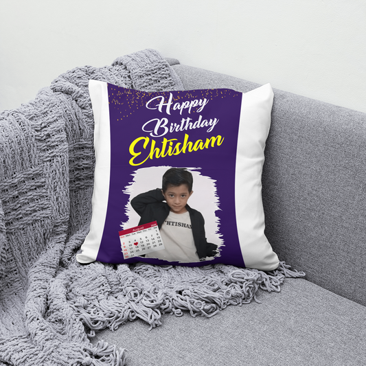 Birthday Design Pillow Cusion - Send your picture - Design #03