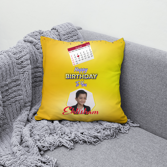 Birthday Design Pillow Cusion - Send your picture - Design #04