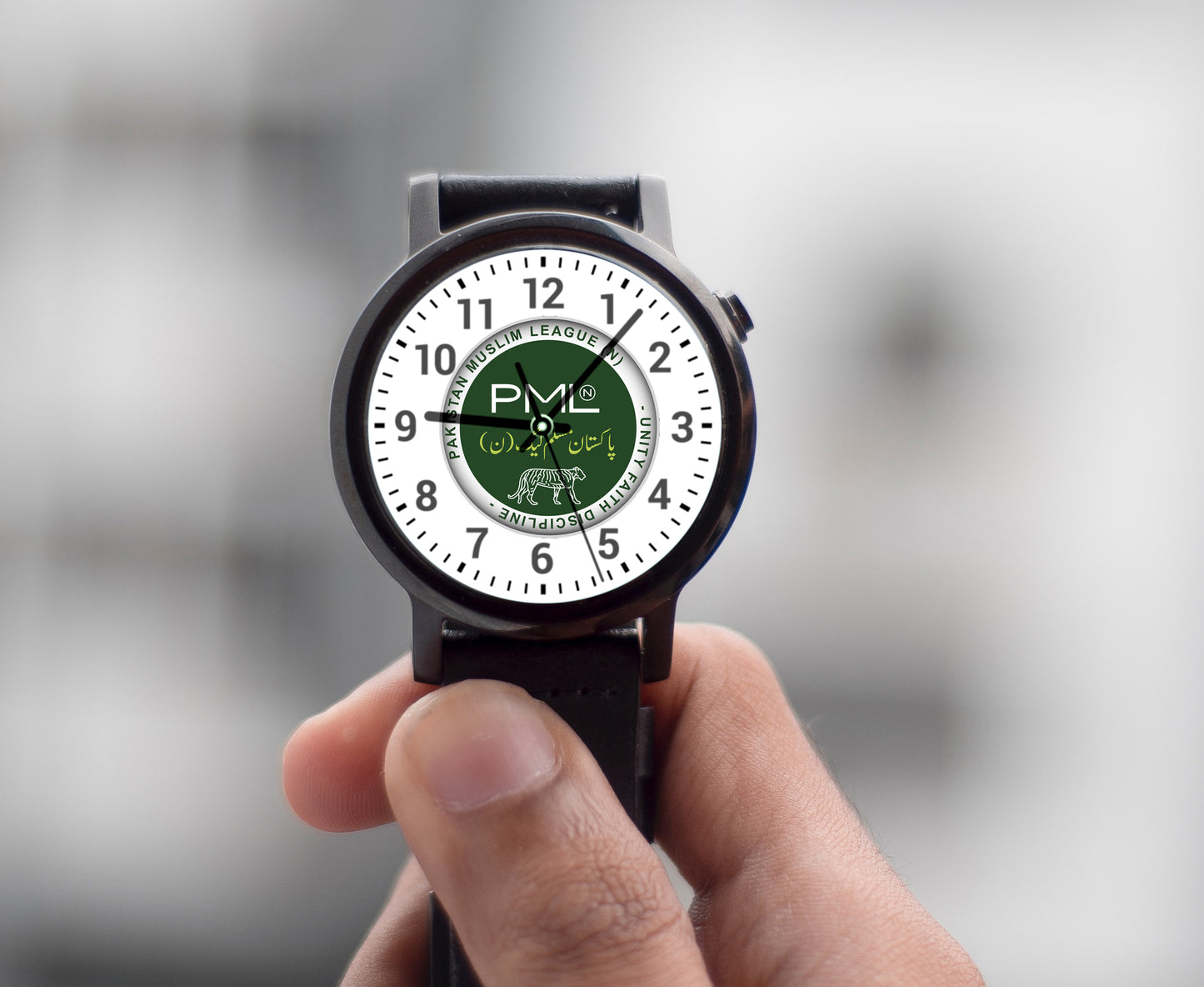 Politicial Design Wirst Watches - Best Quaity - PML(N) Logo #09