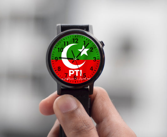 Politicial Design Wirst Watches - Best Quaity - PTI Flag #01