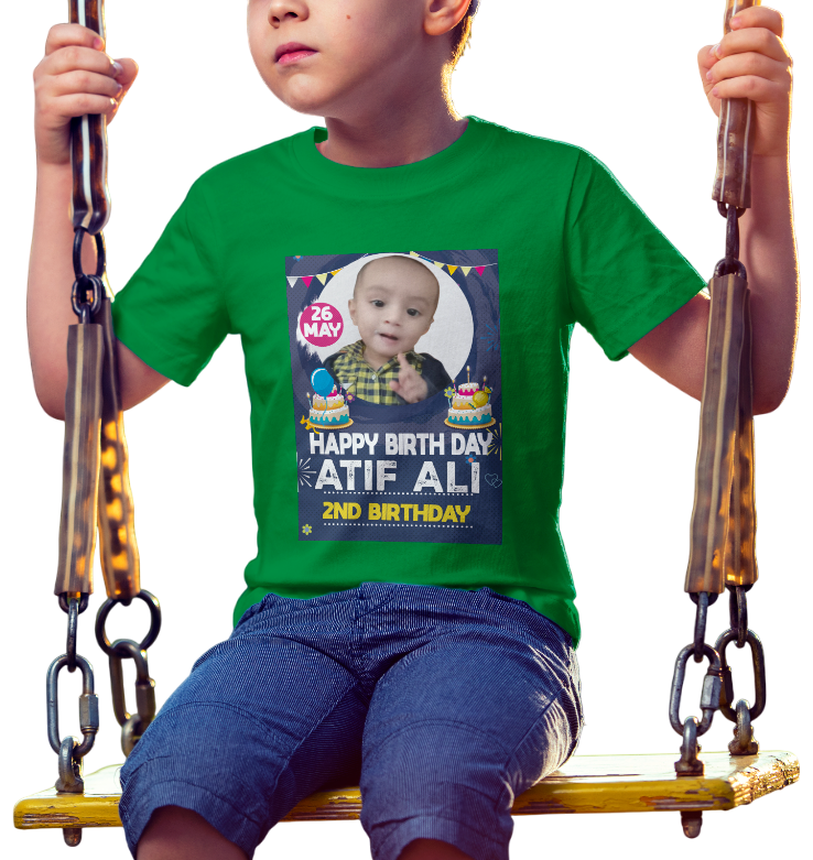 Kids Customized T Shirt - Best Quality Soft Cotton - Design #04